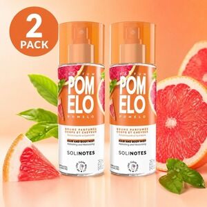 2x Solinotes Pomelo Hair & Body Mist 200ml Citrus Grapefruit Scent,NEW